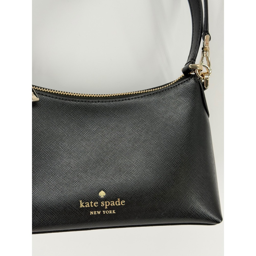 Kate Spade New York Sadie Small Shoulder Bag Black Saffiano Leather Crossbody